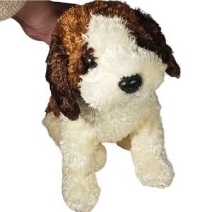 Ty Tysilk Beanie Baby St Bernard Puppy Soft Plush 12" Rare Stuffed Animal Dog